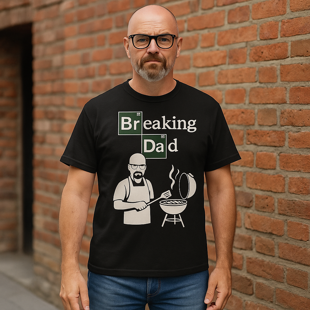 Breaking Dad Grill T-Shirt – Lustiges Geschenk für Väter & BBQ-Fans