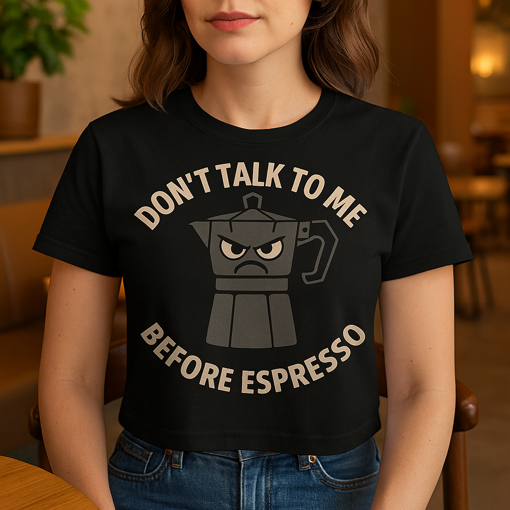 Espresso Shirt – Lustiges Kaffee T-Shirt für Morgenmuffel