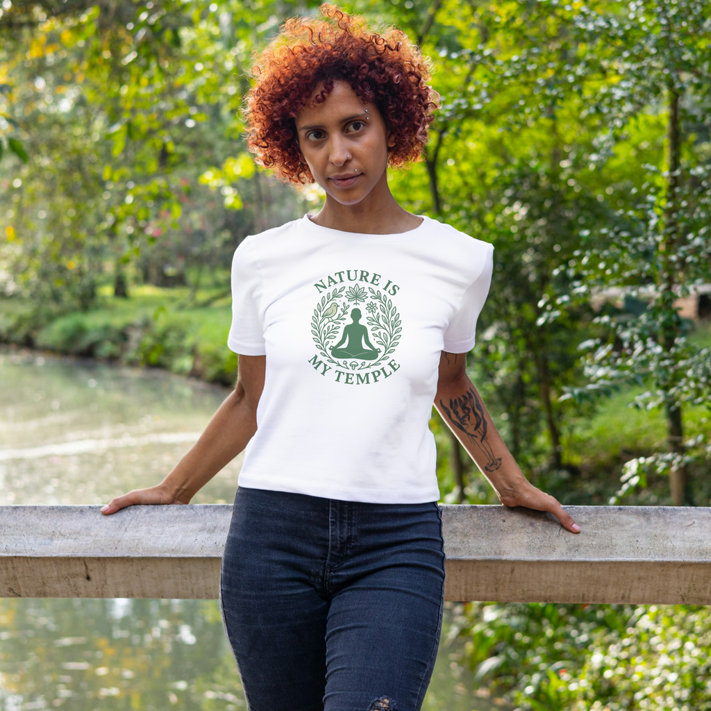 Nature is My Temple – Achtsamkeit & Natur T-Shirt für Yogis und Naturliebhaber