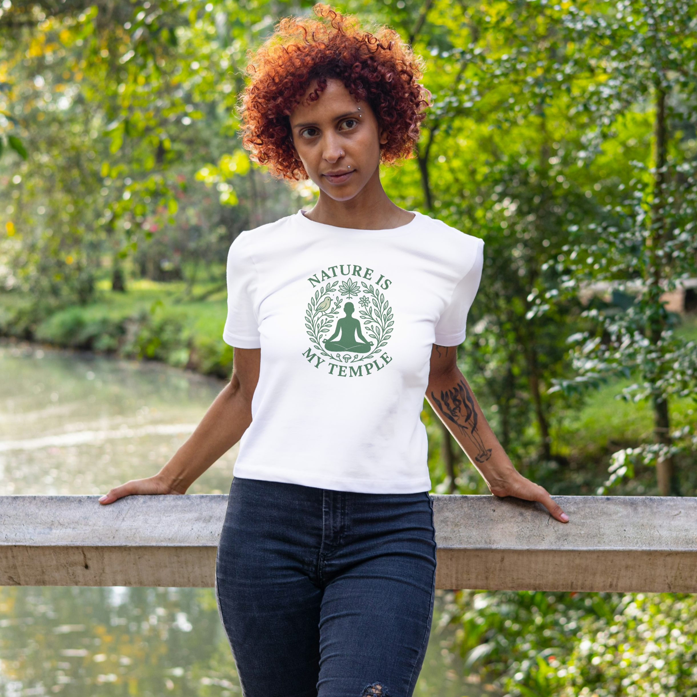 Nature is My Temple – Achtsamkeit & Natur T-Shirt für Yogis und Naturliebhaber