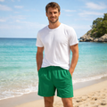 Premium Herren Badeshorts Smaragdgrün Dunkelgrün – Schnell trocknende Badehose Edelgrün | Emerald Green