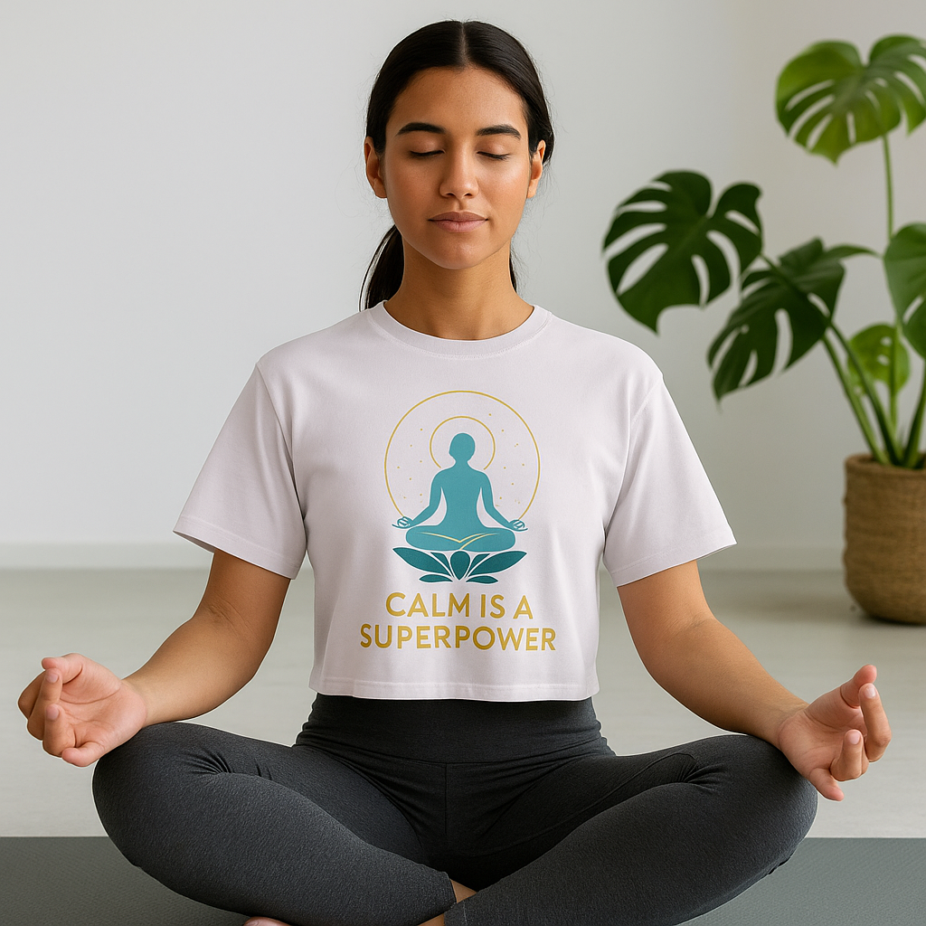 Calm is a Superpower – Yoga Shirt für innere Stärke