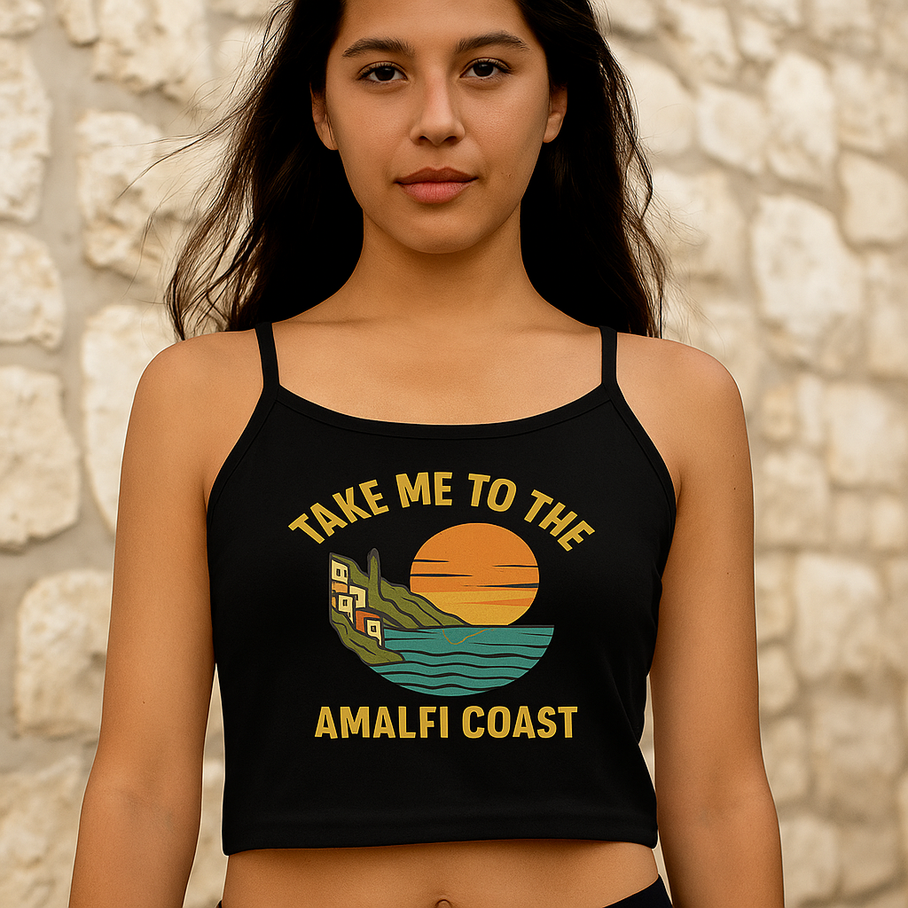 Take Me to the Amalfi Coast – Vintage Damen Tanktop mit feiner Rippstruktur