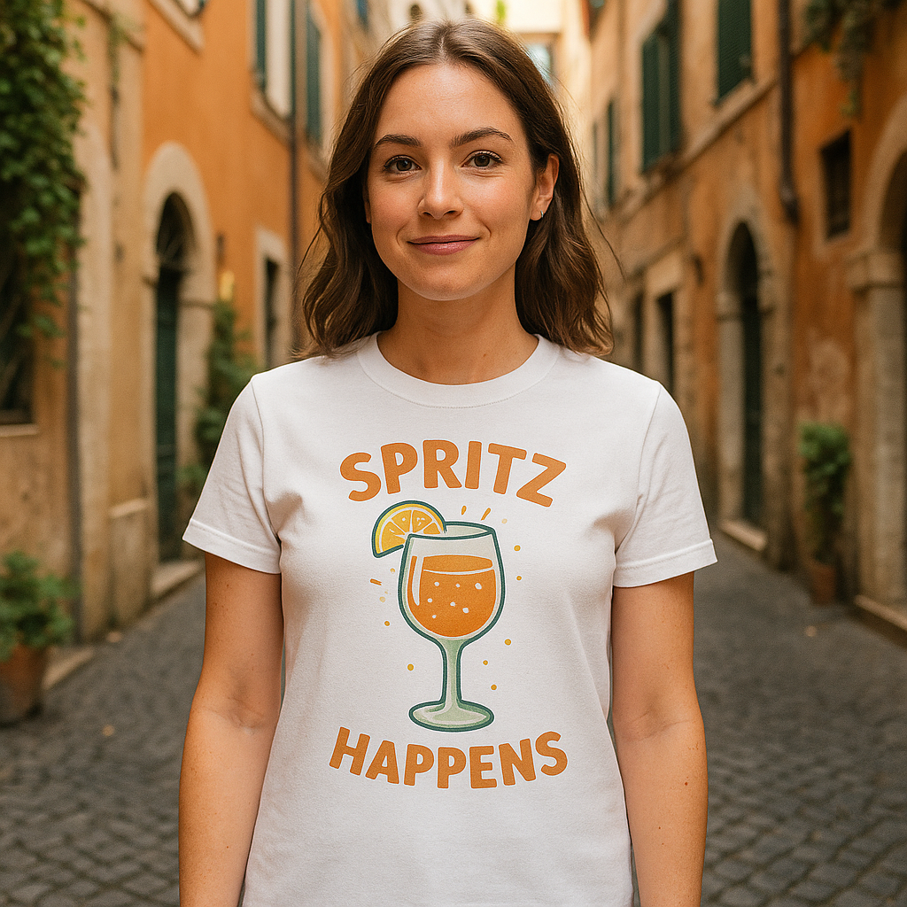 Spritz Happens – Lustiges Sommer T-Shirt für Damen
