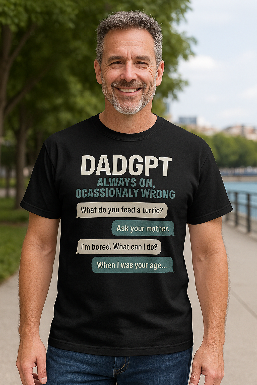 DadGPT T-Shirt – Lustiges Papa-Design für Väter mit Sinn für Humor